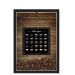 QUADRO DUPLO CAIXA 33X43  PORTA GRÃOS DE CAFE Nerderia e Lojaria graos tipo cafe preto