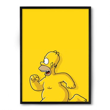 Quadro / Poster Nerderia Homer Naked