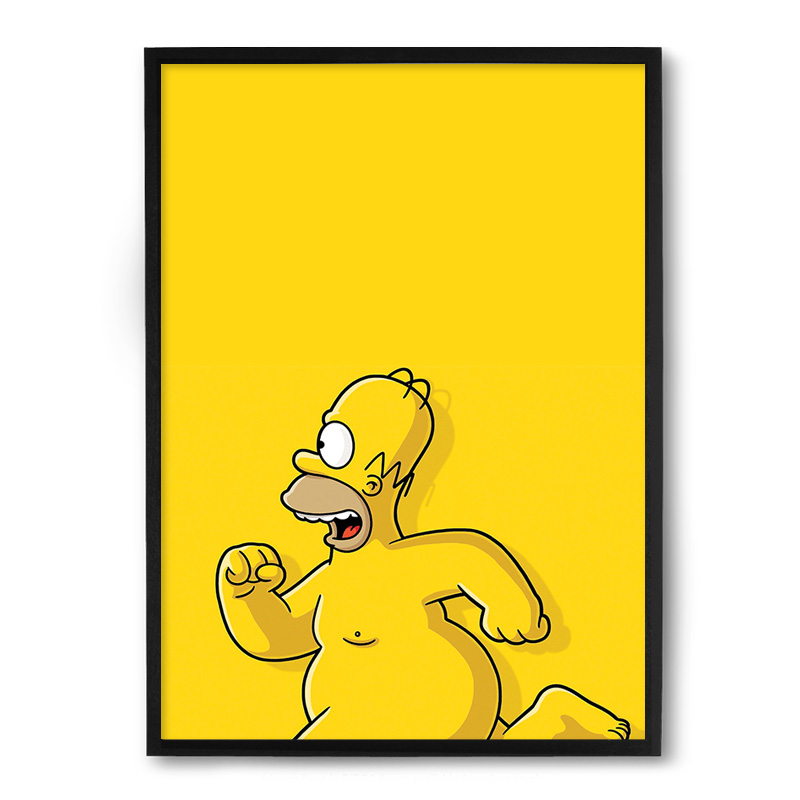Quadro / Poster Nerderia Homer Naked