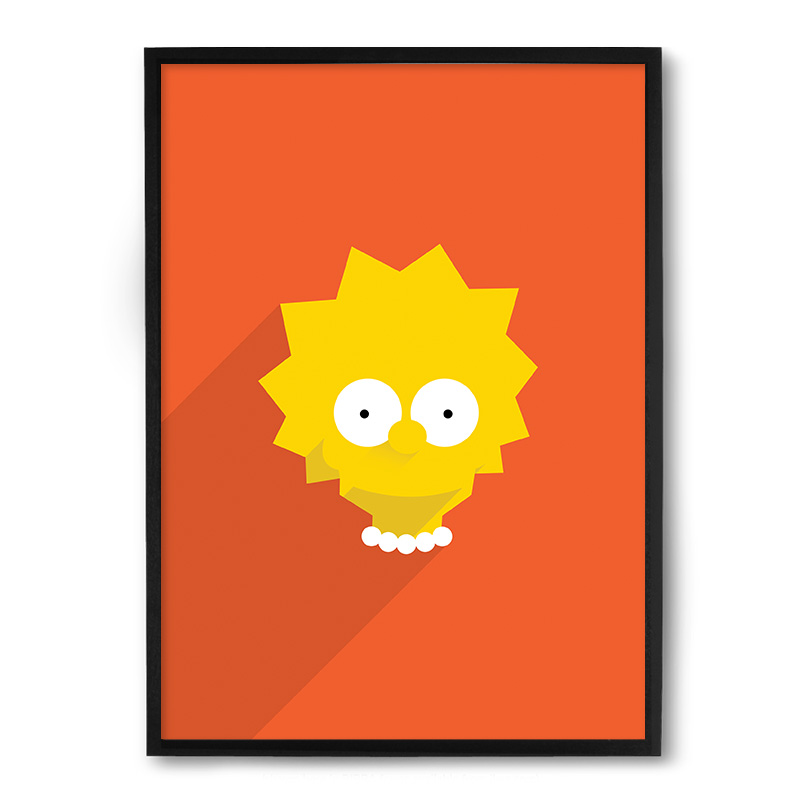 Quadro / Poster Nerderia Simpsons Lisa