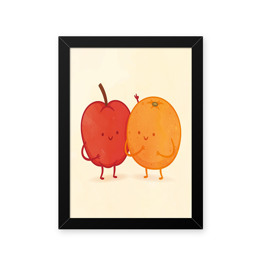 Quadro Amizade Frutas 23X33