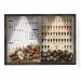 Quadro CAIXA 33x43 cm Porta Rolha Vinho E Tampinha Cerveja (2 Em 1) - Com LED Nerderia e Lojaria Wine guide e beer 101 madeira