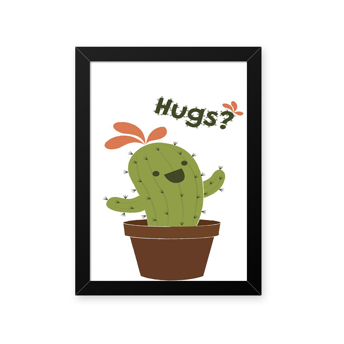 Quadro Cacto Hug 23X33