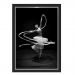 Quadro Caixa  33x43 cm (Com Led) Lojaria e Nerderia. ginastica fita 01 preto