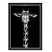 Quadro Caixa  33x43 cm (Com Led) Lojaria e Nerderia. girafa preto