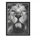 Quadro Caixa  33x43 cm (Com Led) Lojaria e Nerderia. leao olho preto