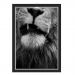 Quadro Caixa  33x43 cm (Com Led) Lojaria e Nerderia. leao preto