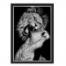 Quadro Caixa  33x43 cm (Com Led) Lojaria e Nerderia. lion_love preto