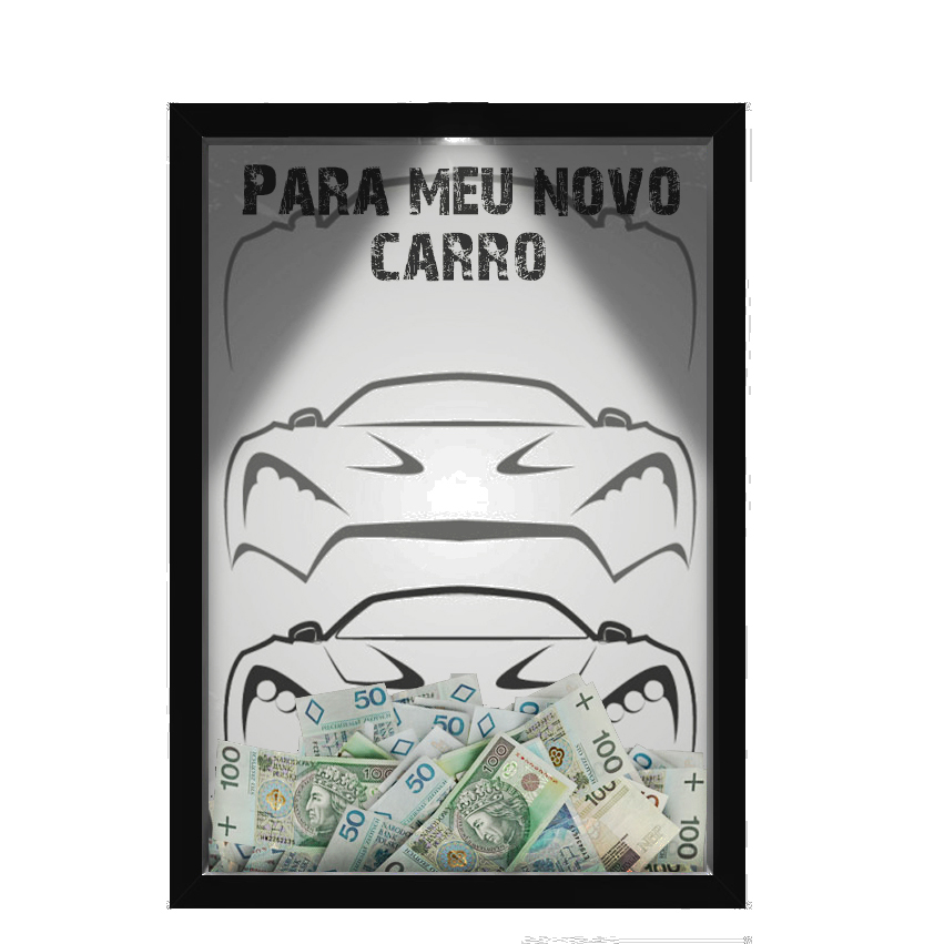 Quadro Caixa  COFRE 33x43 cm (Com Led) Lojaria e Nerderia. _car8 preto