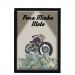 Quadro Caixa  COFRE 33x43 cm (Com Led) Lojaria e Nerderia. _moto4 preto