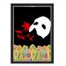 Quadro Caixa  Porta Ingressos 33x43 cm (Com Led) Lojaria e Nerderia. fantasma da opera preto