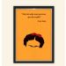 Quadro Caixa 23X33cm Frida Frase Laranja