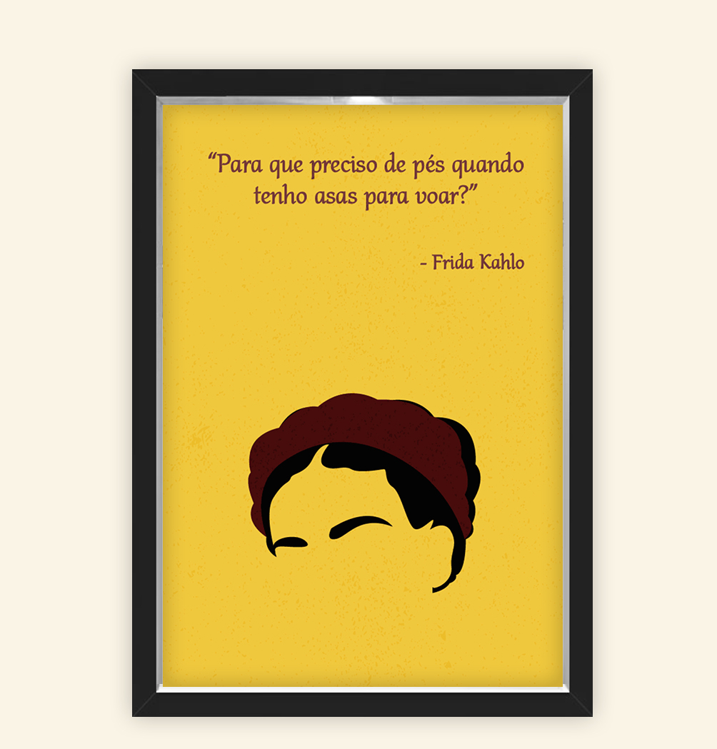Quadro Caixa 23X33cm Frida Voar