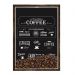 Quadro Caixa 23x33 Nerderia e Lojaria graos cafe premium quality preto
