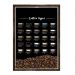 Quadro Caixa 23x33 Nerderia e Lojaria graos tipo cafe preto