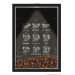 Quadro Caixa 33x43 cm Porta Grãos de Café (Com Led) Nerderia e Lojariagraos cafe lousa preto