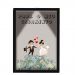 Quadro Caixa Cofre 33x43 cm Para o seu Casamento (Com Led)Nerderia e Lojaria noivo e noiva preto