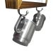 Quadro Caixa Com Abridor De Garrafas E Porta Tampinha Cerveja Com Pendurador Para As  2 Canecas.