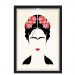 Quadro Caixa Com Led Frida Flor