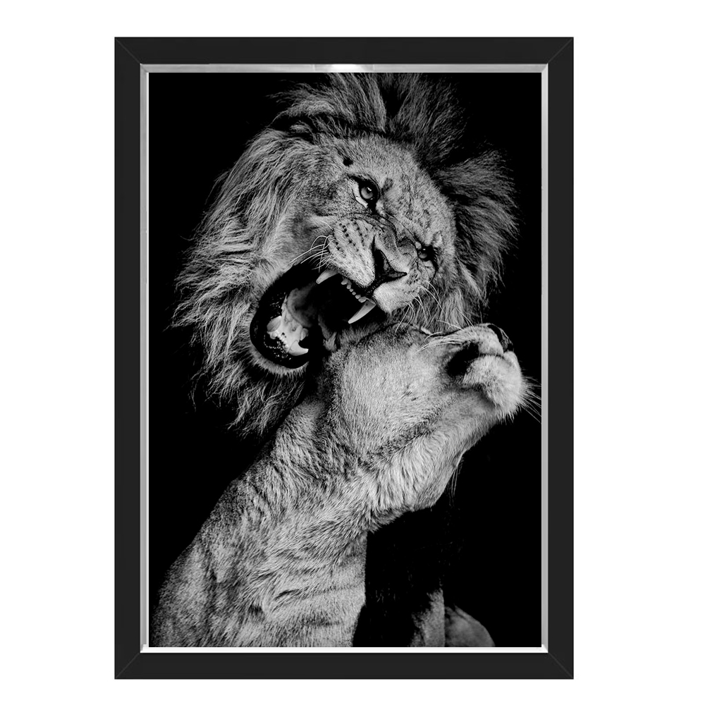 Quadro Caixa Leao Amor