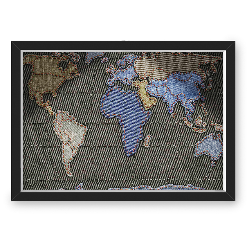 Quadro Caixa Mapa Marque Suas Viagens Com Tachinhas Com Led Mapa Costura