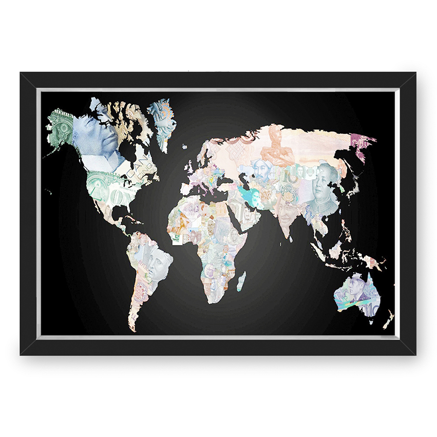 Quadro Caixa Mapa Marque Suas Viagens Com Tachinhas Com Led Mapa Dinheiro