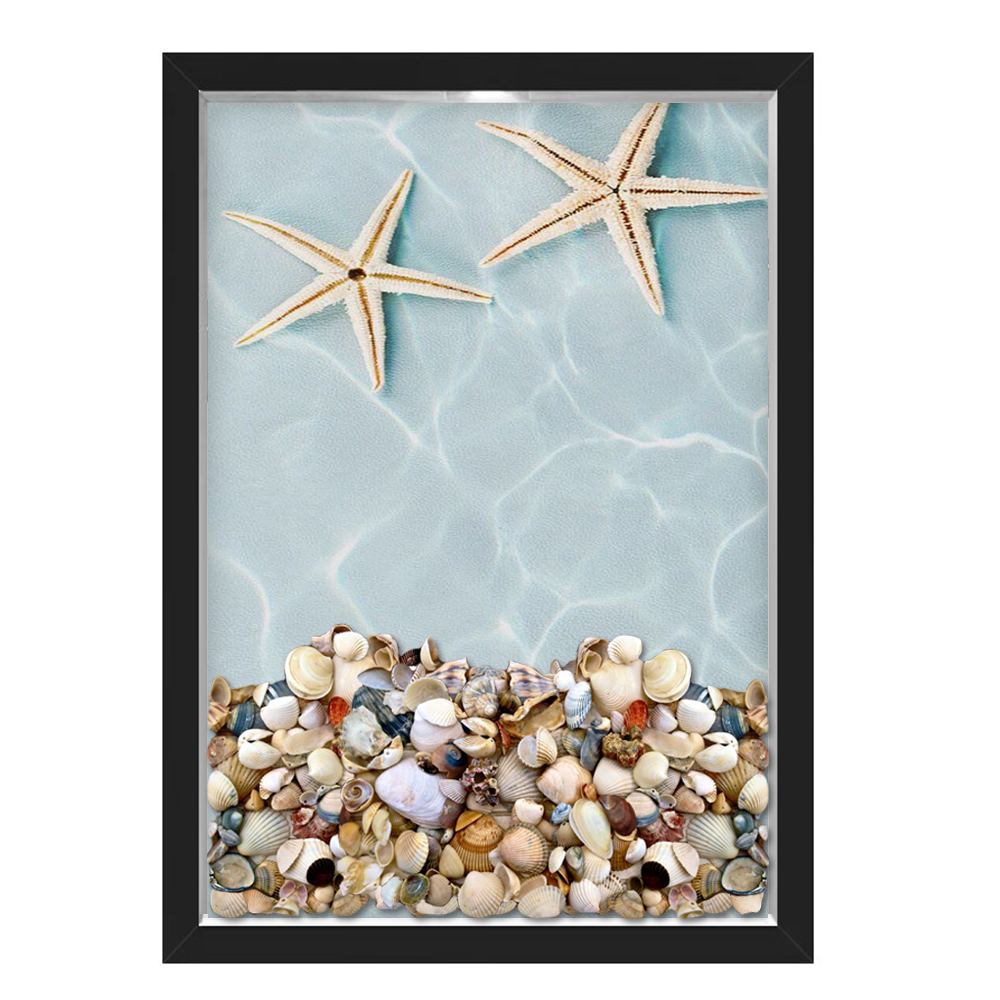 Quadro Caixa Porta Conchas Praia Estrelas