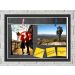 Quadro Caixa Porta Foto e Recadinho com Varal 23x33cm cinza preto