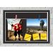 Quadro Caixa Porta Foto e Recadinho com Varal 23x33cm fundo preto preto