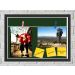 Quadro Caixa Porta Foto e Recadinho com Varal 23x33cm fundo verde preto