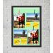 Quadro Caixa Porta Foto e Recadinho com Varal 33x43cm te amo 2 preto