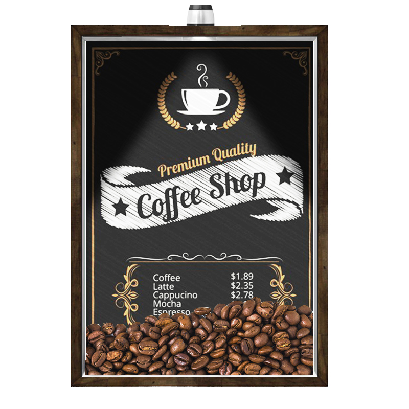 Quadro Caixa Porta Grãos Café 23X33cm