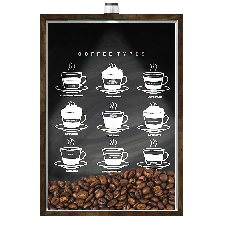 Quadro Caixa Porta Grãos Café 23X33cm