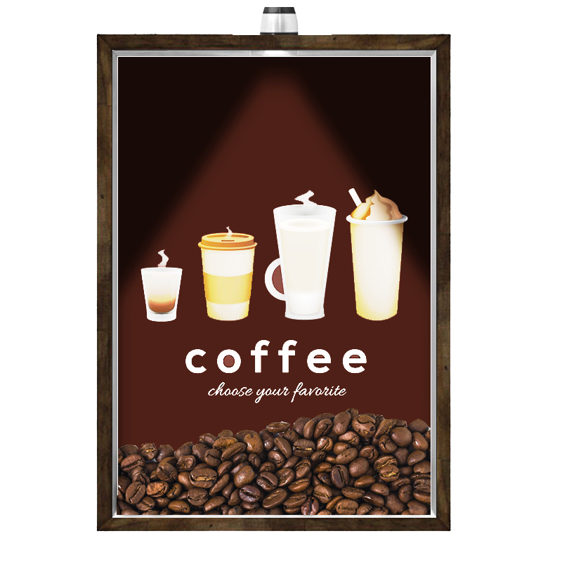 Quadro Caixa Porta Grãos Café 23X33cm