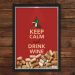 Quadro Caixa Porta Rolhas Vinho Drink Wine