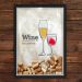 Quadro Caixa Porta Rolhas Vinho Red White Wine