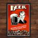 Quadro Caixa Porta Tampinha Cerveja Com Led Beer Ugly