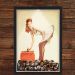 Quadro Caixa Porta Tampinha Cerveja Com Led Pin Up Girl