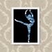 Quadro Decorativo 23x33cm Nerderia e Lojaria ballet ondas preto