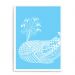 Quadro Decorativo 23x33cm Nerderia e Lojaria branco baleia tribal branco