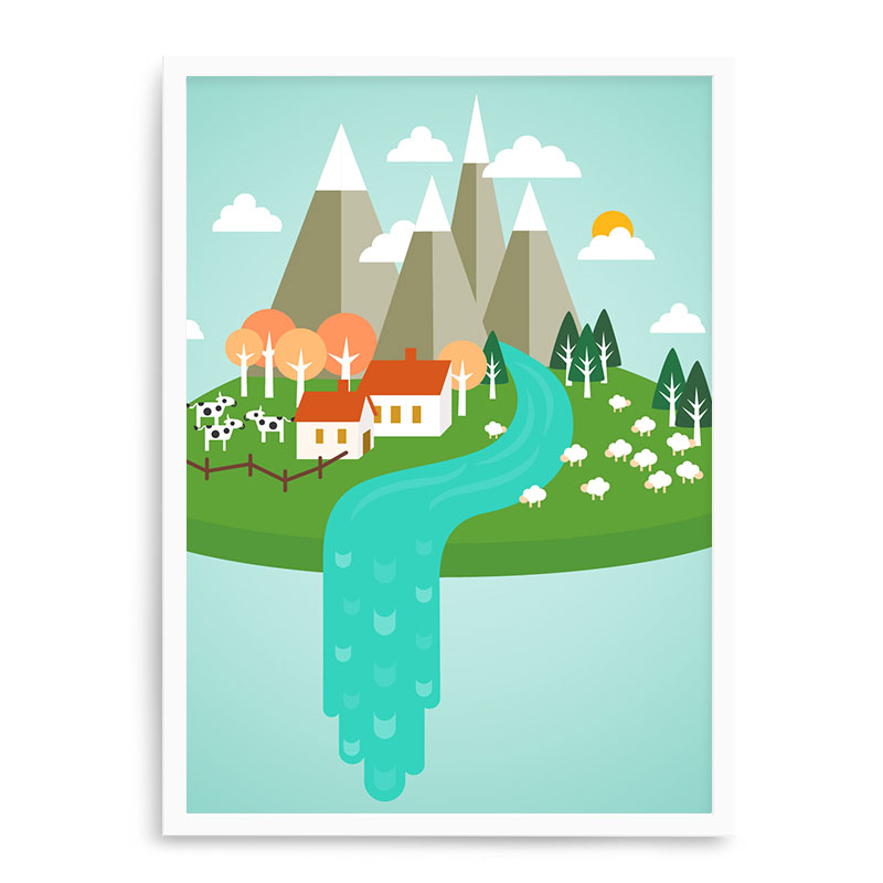 Quadro Decorativo 23x33cm Nerderia e Lojaria branco casa se campo branco