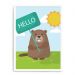 Quadro Decorativo 23x33cm Nerderia e Lojaria branco castor hello branco