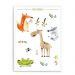 Quadro Decorativo 23x33cm Nerderia e Lojaria branco forest animals branco