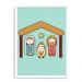 Quadro Decorativo 23x33cm Nerderia e Lojaria branco jesus mangedoura branco