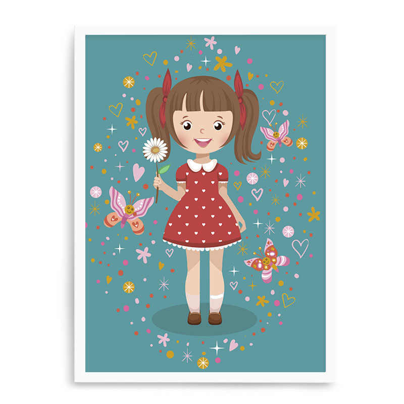 Quadro Decorativo 23x33cm Nerderia e Lojaria branco kid branco