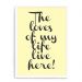 Quadro Decorativo 23x33cm Nerderia e Lojaria branco love of my life branco
