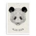 Quadro Decorativo 23x33cm Nerderia e Lojaria branco panda branco