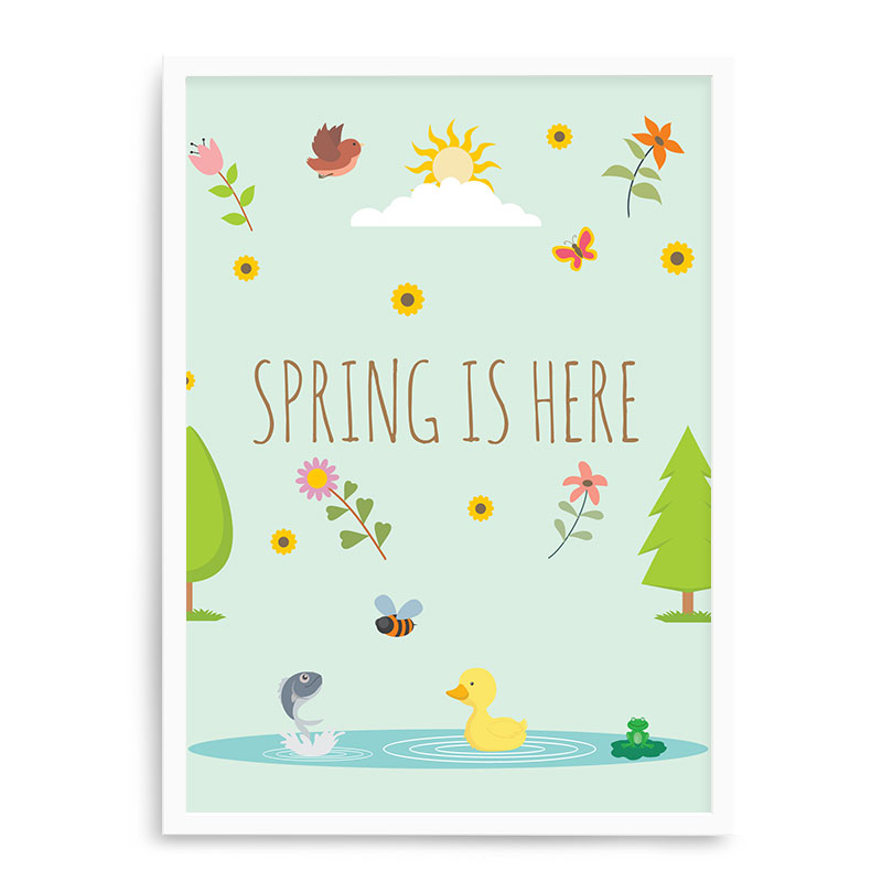 Quadro Decorativo 23x33cm Nerderia e Lojaria branco spring branco