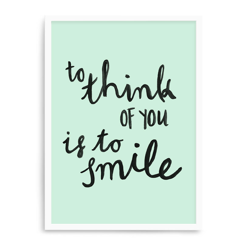 Quadro Decorativo 23x33cm Nerderia e Lojaria branco you smile branco
