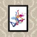 Quadro Decorativo 23x33cm Nerderia e Lojaria dancing duo preto